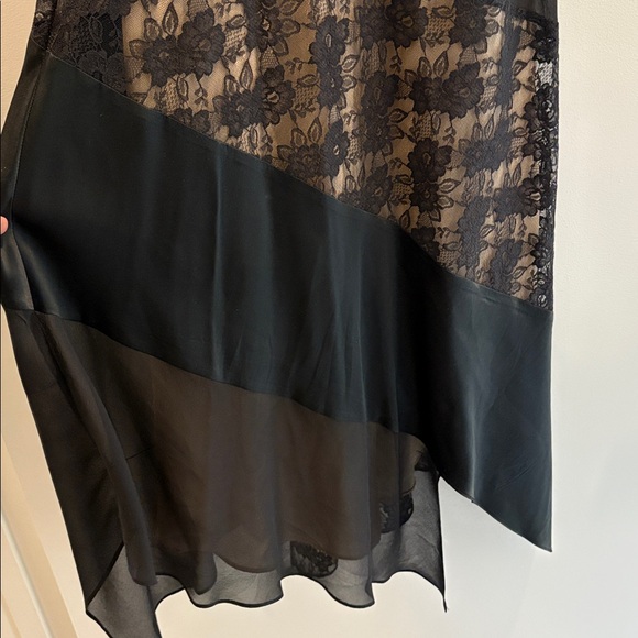 EXPRESS vintage silk bias cut slip dress with lace trim XS/S - Picture 7 of 12